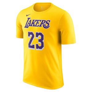 Nike NBA Los Angeles Lakers LeBron James Tee - Pánské - Triko Nike - Žluté - DR6380-734 - Velikost: XS