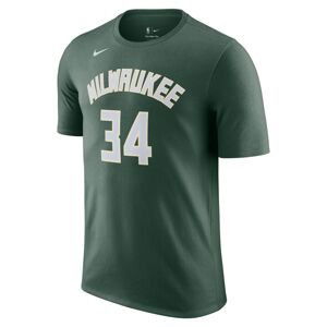 Nike NBA Milwaukee Bucks Giannis Antetokounmpo Tee - Pánské - Triko Nike - Zelené - DR6385-329 - Velikost: XS