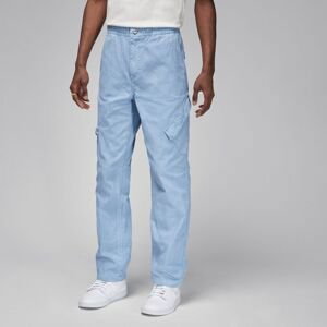 Jordan Essentials Washed Chicago Pants Blue Grey - Pánské - Kalhoty Jordan - Modré - FN6364-436 - Velikost: S