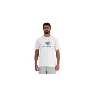 New Balance Sport Essentials Logo T-Shirt - Pánské - Triko New Balance - Bílé - MT41502WT - Velikost: XXL