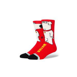 Stance The Dog Crew Sock - Unisex - Ponožky Stance - Červené - A555D23THE-RED - Velikost: 43