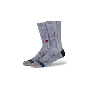 Stance Happy Holideath Crew Sock - Unisex - Ponožky Stance - Šedé - A555D23HAP-GRY - Velikost: 43
