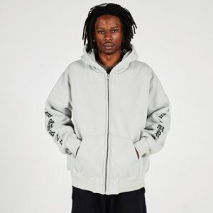 Pleasures OE Zip Up Hoodie Grey - Pánské - Mikina Pleasures - Šedé - P23W038-GREY - Velikost: 2XL