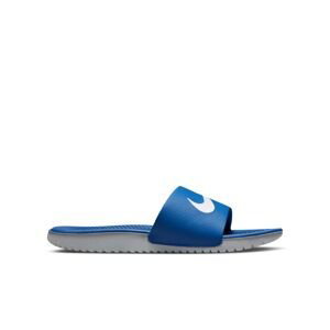 Nike Kawa "Hyper Cobalt" Slides (GS/PS) - Dětské - Pantofle Nike - Modré - 819352-400 - Velikost: 28