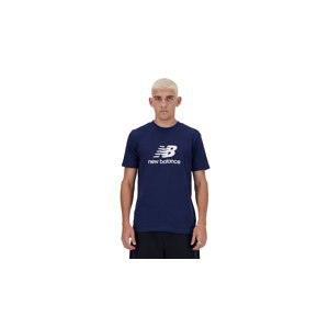 New Balance Sport Essentials Logo T-Shirt - Pánské - Triko New Balance - Modré - MT41502NNY - Velikost: L