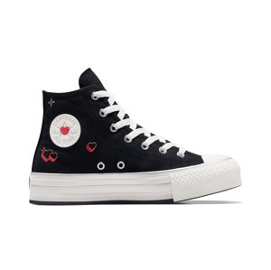 Converse Chuck Taylor All Star EVA Lift Platform Y2K Heart - Dámské - Tenisky Converse - Černé - A09121C - Velikost: 37