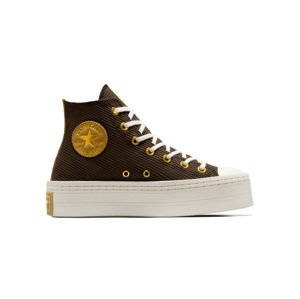 Converse Chuck Taylor All Star Modern Lift Corduroy High Top - Dámské - Tenisky Converse - Hnědé - A07203C - Velikost: 39