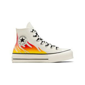 Converse Chuck Taylor All Star Lift Platform Flames - Dámské - Tenisky Converse - Bílé - A07892C - Velikost: 39