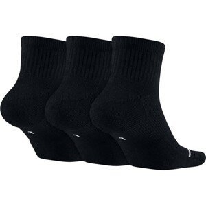 Jordan Jumpman QTR 3 Pair Socks - Pánské - Ponožky Jordan - Černé - SX5544-010 - Velikost: S