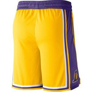 Nike LA Lakers Road Swingman Short - Pánské - Kraťasy Nike - Žluté - AJ5617-728 - Velikost: S