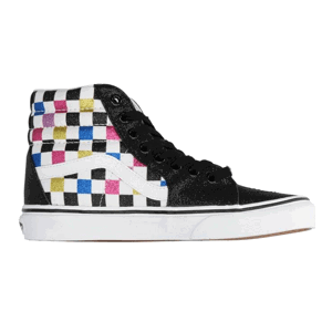 Vans Sk8-Hi "Glitter Checkerboard" - Pánské - Tenisky Vans - Bílé - VN0A4BV6V3P - Velikost: 36