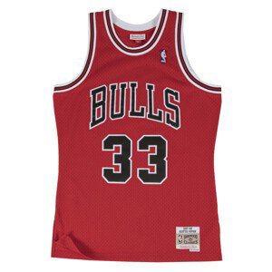 Mitchell & Ness Chicago Bulls Scottie Pippen Swingman Jersey - Pánské - Dres Mitchell & Ness - Červené - SMJYGS18153-CBUSCAR97SPI - Velikost: 2XL