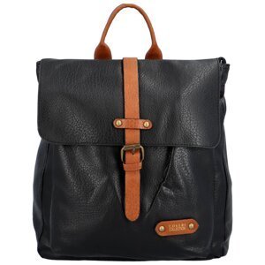Moderní batoh kabelka černý - Coveri Manules