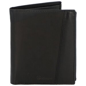 Pánská kožená peněženka černá - Delami Elain