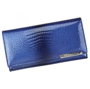 Dámská kožená peněženka modrá - Gregorio Lisanda