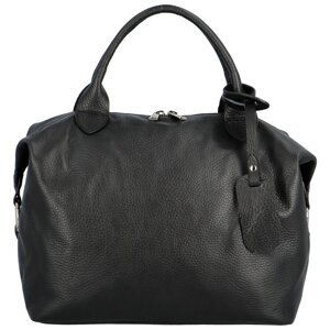 Dámská kožená kabelka do ruky černá - Delami Lorelei