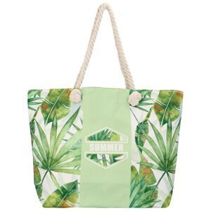 Moderní plážová taška bledě zelená - Jesicca