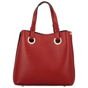 Dámská kožená kabelka červená - Delami Roseli