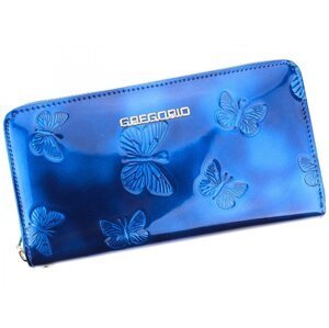 Dámská kožená pouzdrová peněženka modrá - Gregorio Mallvina