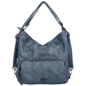 Dámský kabelko-batoh modrý - Coveri Simenna