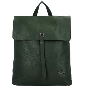 Dámský kabelko batoh tmavě zelený - Coveri Vernisia