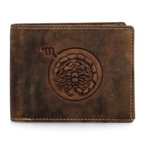Pánská kožená peněženka hnědá - Diviley Steig Štír