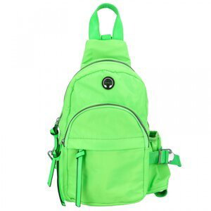 Dámský batoh fialový zářivě zelený - Paolo bags Varvaras