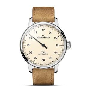 MeisterSinger N°03 AM903 - Světle hnědý semišový řemínek