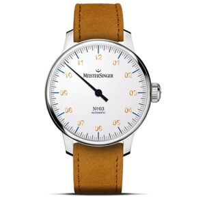 MeisterSinger N°03 AM901G - Světle hnědý semišový řemínek