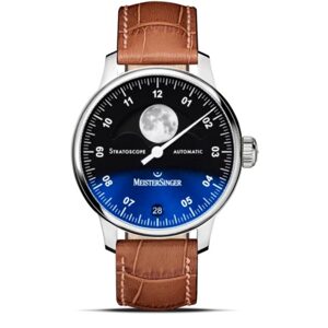 MeisterSinger Stratoscope ST982 - Světle hnědý kožený řemínek