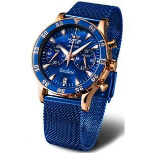 Vostok Europe Undine VK64-515B670B - Modrý ocelový mesh řemínek