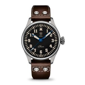 Biatec Corsair Vintage 03 - Tmavě hnědý řemínek v pilotním stylu