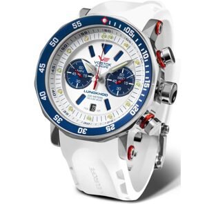 Vostok Europe Lunochod-2 Chrono Line 6S21-620A630 - Bílý silikonový řemínek