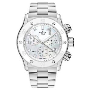 EDOX CO-1 Chronolady Quartz Chronograph 10255-3BM-NADN