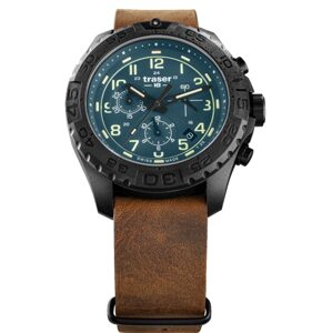 Traser P96 Outdoor Pioneer Evolution Chrono Petrol kůže