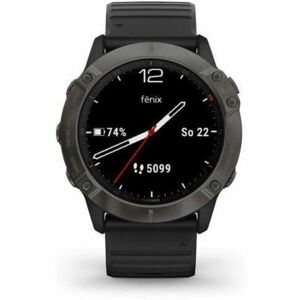 Garmin fenix6X PRO Sapphire, GrayDLC/Black Band (MAP/Music) 010-02157-11