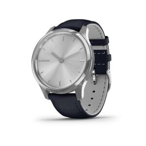 Garmin vívomove3 Luxe, Silver/BlueLeather Band 010-02241-20