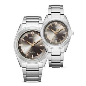 SET Citizen Eco-Drive Super Titanium AW1640-83H a FE6150-85H