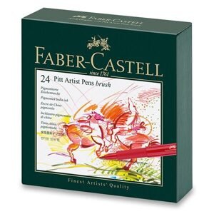 Sada popisovačů Faber-Castell Pitt Artist Pen Brush - studio box - 24ks 0074/1671470