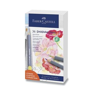 Sada Akvarelové pastelky Faber-Castell Goldfaber Aqua - 36 barev 0086/1146390