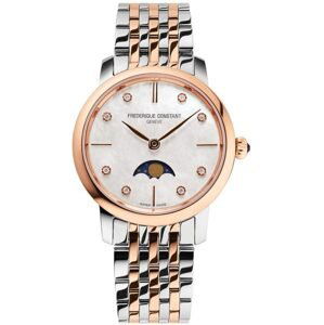 Frederique Constant Slimline Ladies Moonphase Quartz FC-206MPWD1S2B