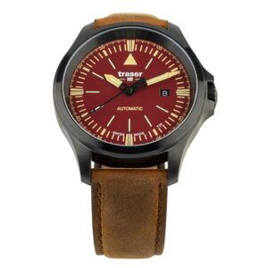 Traser P67 Officer Pro Automatic Red Leather