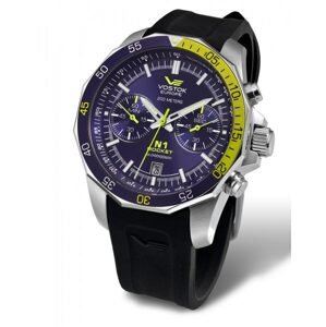 Vostok Europe N-1 Rocket Chrono Line 6S21/2255253 - Silikonový řemínek