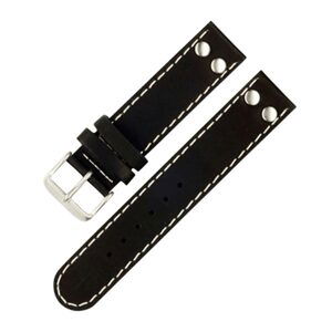 Řemínek Laco Pilot Strap Black - 22 mm - XL - Prodloužená délka