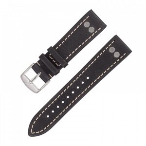 Řemínek Laco Pilot Strap - černý - 18 mm - XL - Prodloužená délka - 16 mm