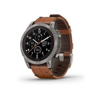 Garmin Fēnix 7 Pro Sapphire Solar Edition Titanium / Brown Leather Band - 010-02777-30