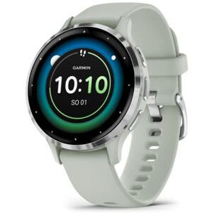 Garmin Venu® 3S Silver/Sage grey, Silicone band 010-02785-01