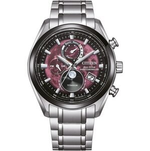 Citizen Eco-Drive Radio Controlled Tsukiyomi Moonphase Super Titanium BY1018-80X