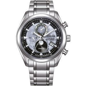 Citizen Eco-Drive Radio Controlled Tsukiyomi Moonphase Super Titanium BY1010-81H