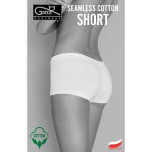 Gatta Seamless Cotton Short 1636S dámské kalhotky S white/bílá